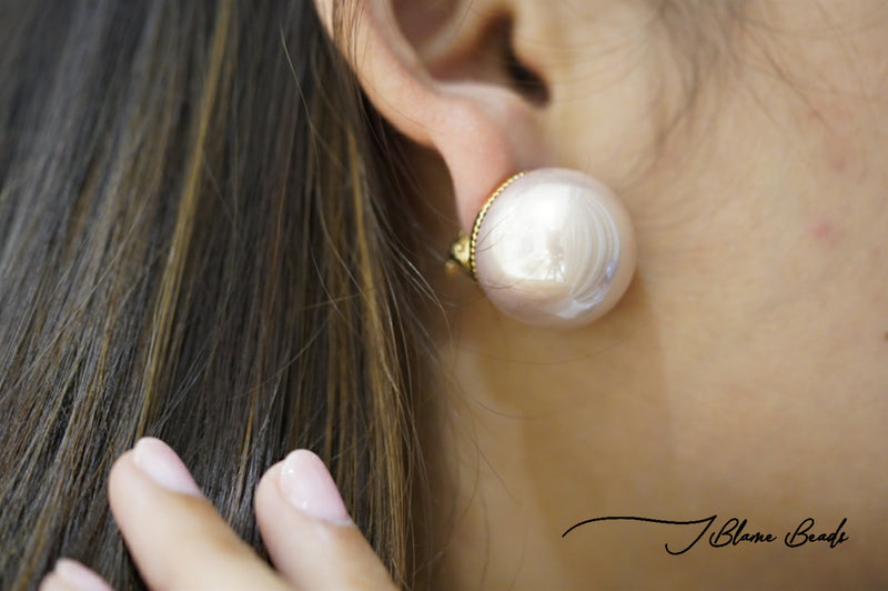 Oversized Pearl Earrings