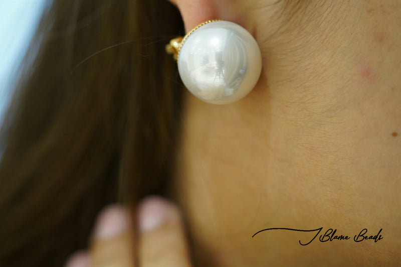 Oversized Pearl Earrings