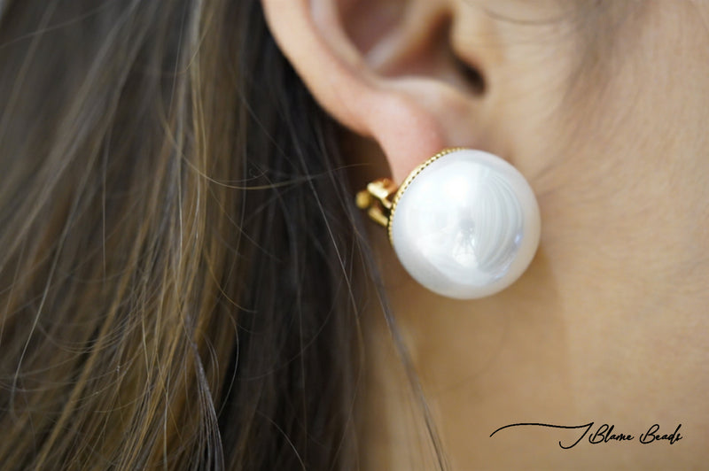 Oversized Pearl Earrings