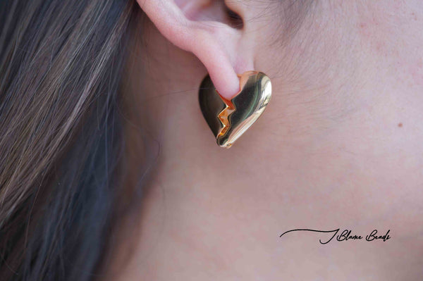 Broken Heart Earring