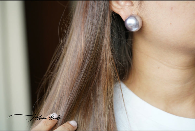 Oversized Pearl Earrings