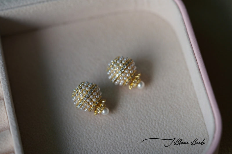 Statement Mini Pearl Stud