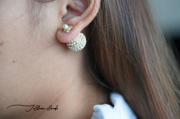 Statement Mini Pearl Stud