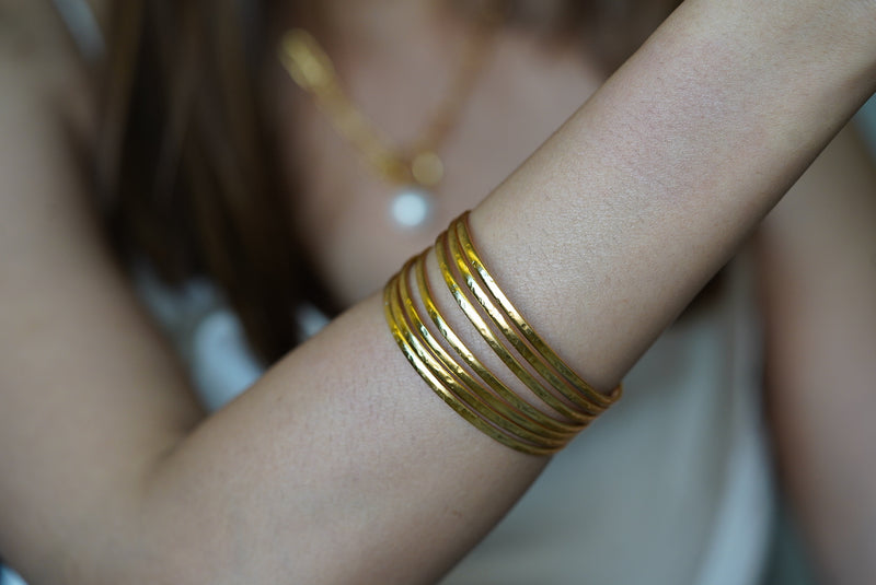 Solid Gold Stackable Cuff