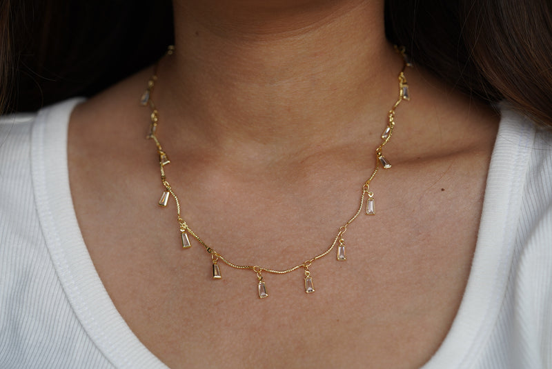 Multi Crystal Necklace