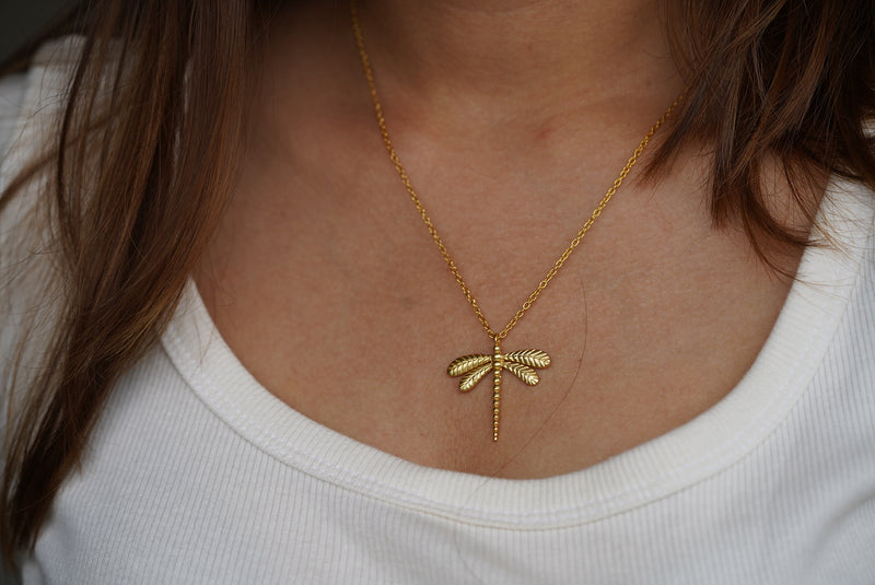 Dragonfly Necklace by Nicole Michelle | Nature Inspired Necklace