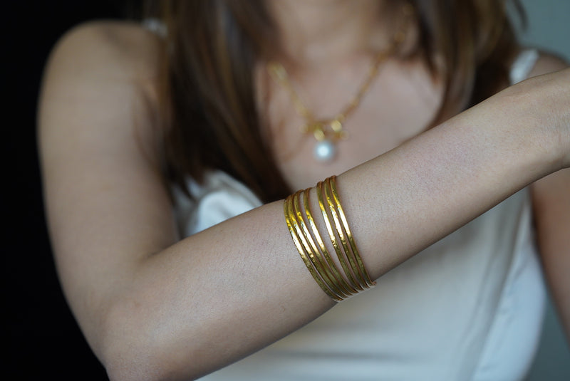 Solid Gold Stackable Cuff