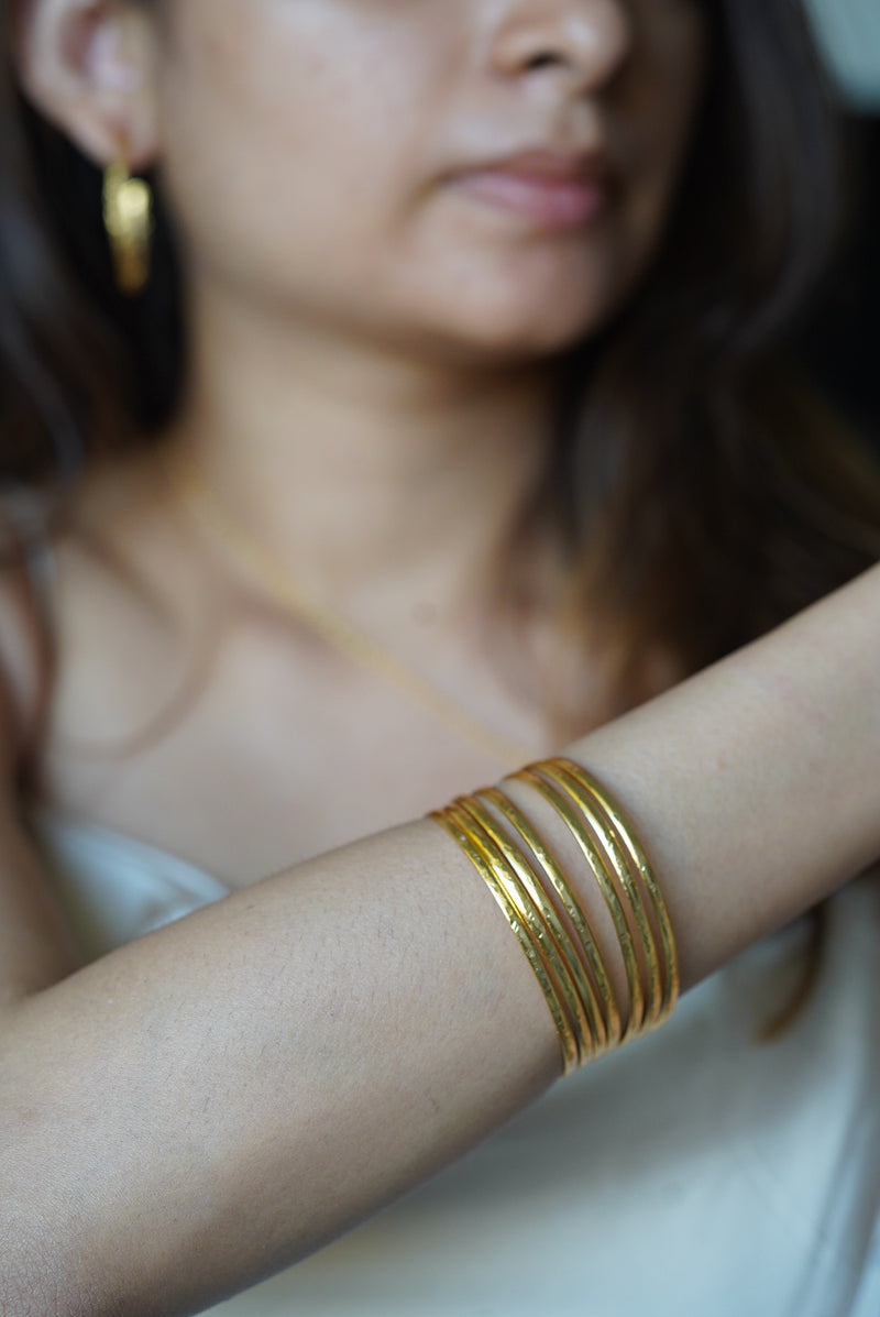 Solid Gold Stackable Cuff