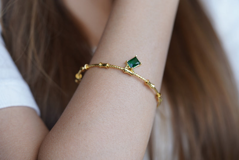 Greenstone Cuff Bracelet